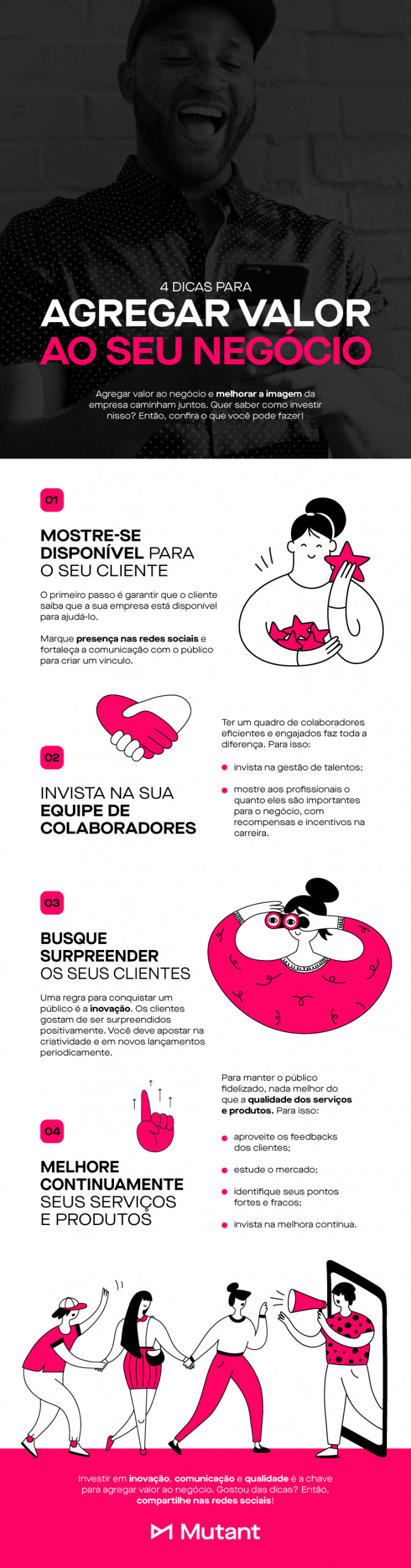 Infográfico como agregar valor ao seu negócio